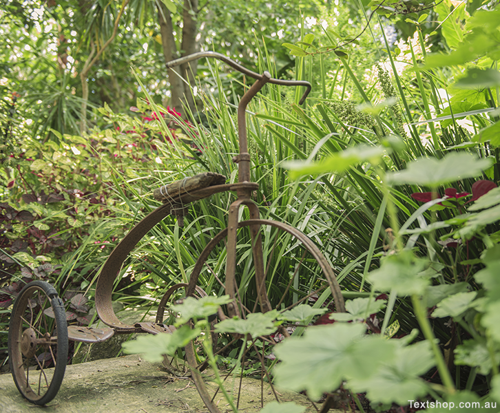 All types of things were unearthed during the building of Wendy's garden and many are not mounted and on display as a tribute to the garden's past lives.