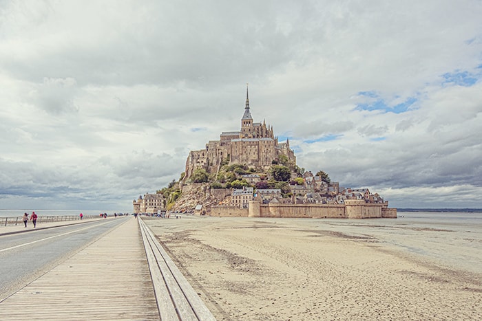 Mont Saint-Michel in Normandy, France. A perfect place for slow travel writing.