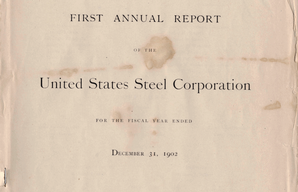 US Steel Annual Report example of how to proofread an annual report