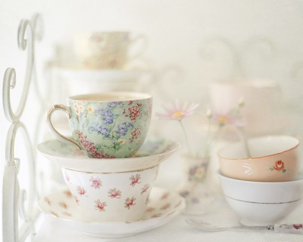 Antique cups and saucers