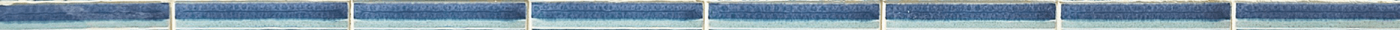 Old blue tile divider